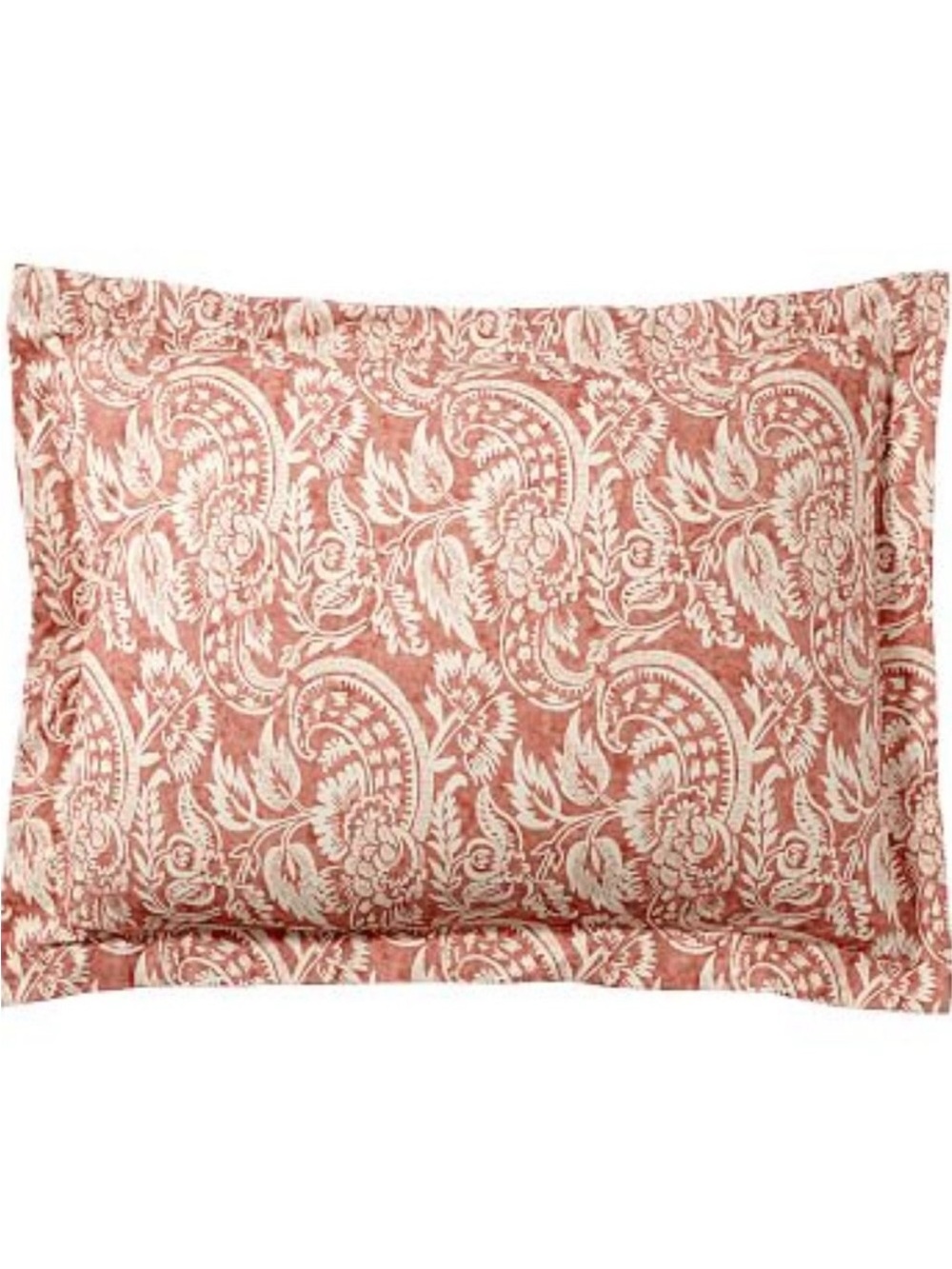Pottery Barn "Alessandra" Terracotta Pillow Shams Standard Size Set of 2